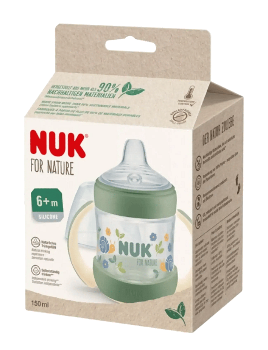 NUK - NUK for Nature Learner Bottle 150 ml, Green - schnabeltassen - green - 1