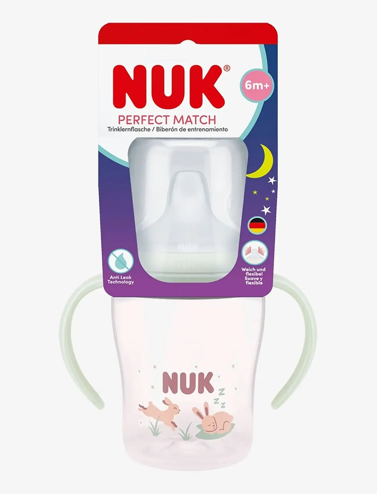 NUK - Perfect Match Learner Bottle Night 150 ml, Bunny - bunny - 1