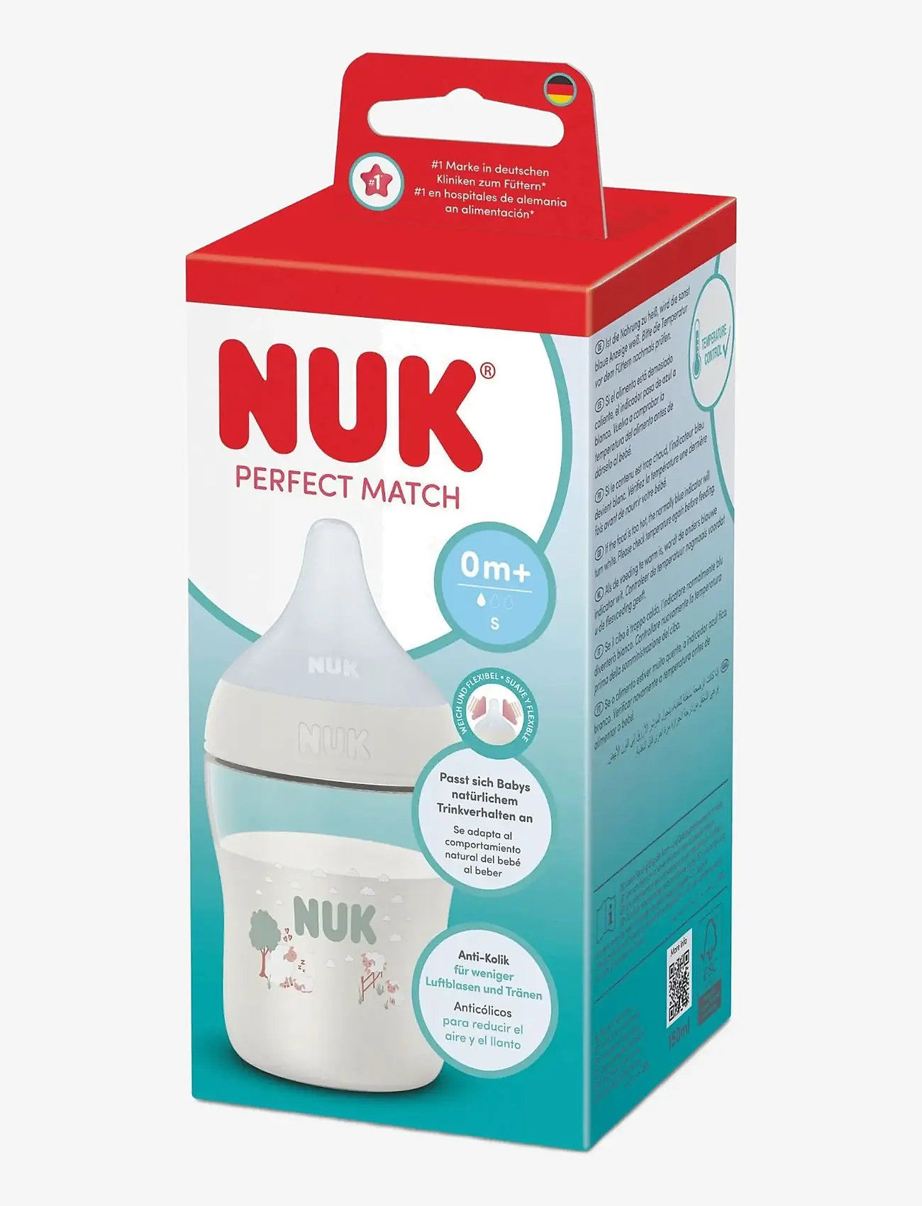 NUK - Perfect Match bottle 150 ml, Sheep - sutteflasker - sheep - 1