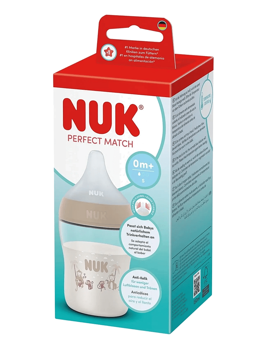 NUK - Perfect Match bottle 150 ml, Monkey - babyflaschen - monkey - 1