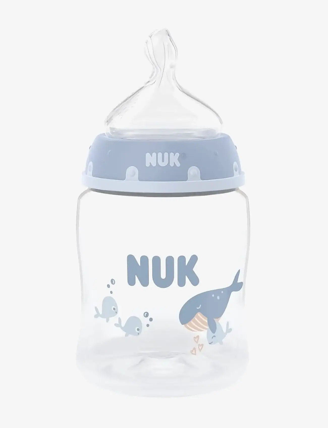 NUK - First Choice bottle 150 ml, Whale - beebipudelid - whale - 0