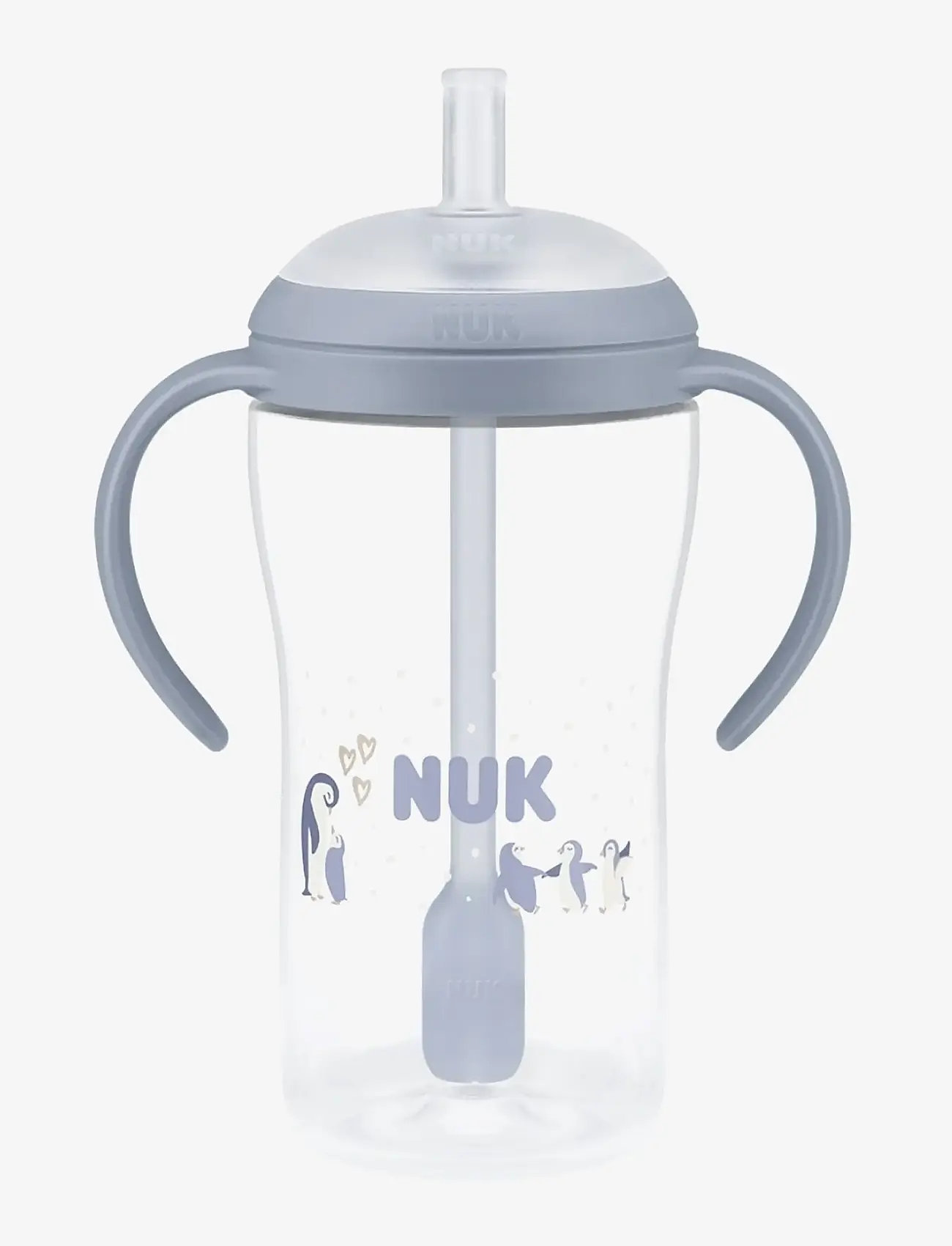 NUK - Perfect Match Learner Bottle Straw 260 ml, Penguin - tudkopper - penguin - 0
