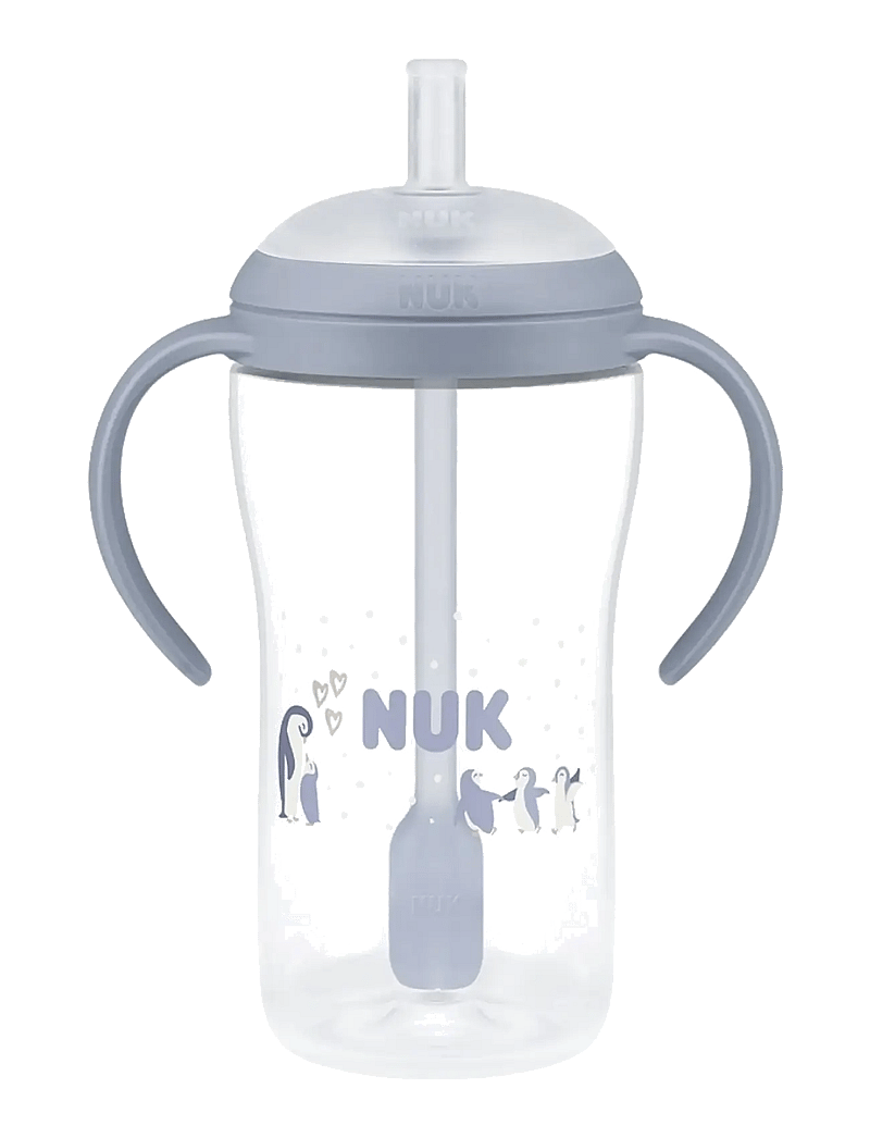 NUK - Perfect Match Learner Bottle Straw 260 ml, Penguin - tudkopper - penguin - 0