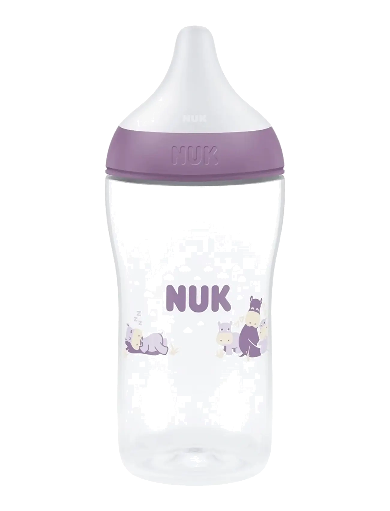 NUK Perfect Match bottle 260 ml, Hippo - Inspiration - HIPPO / purple