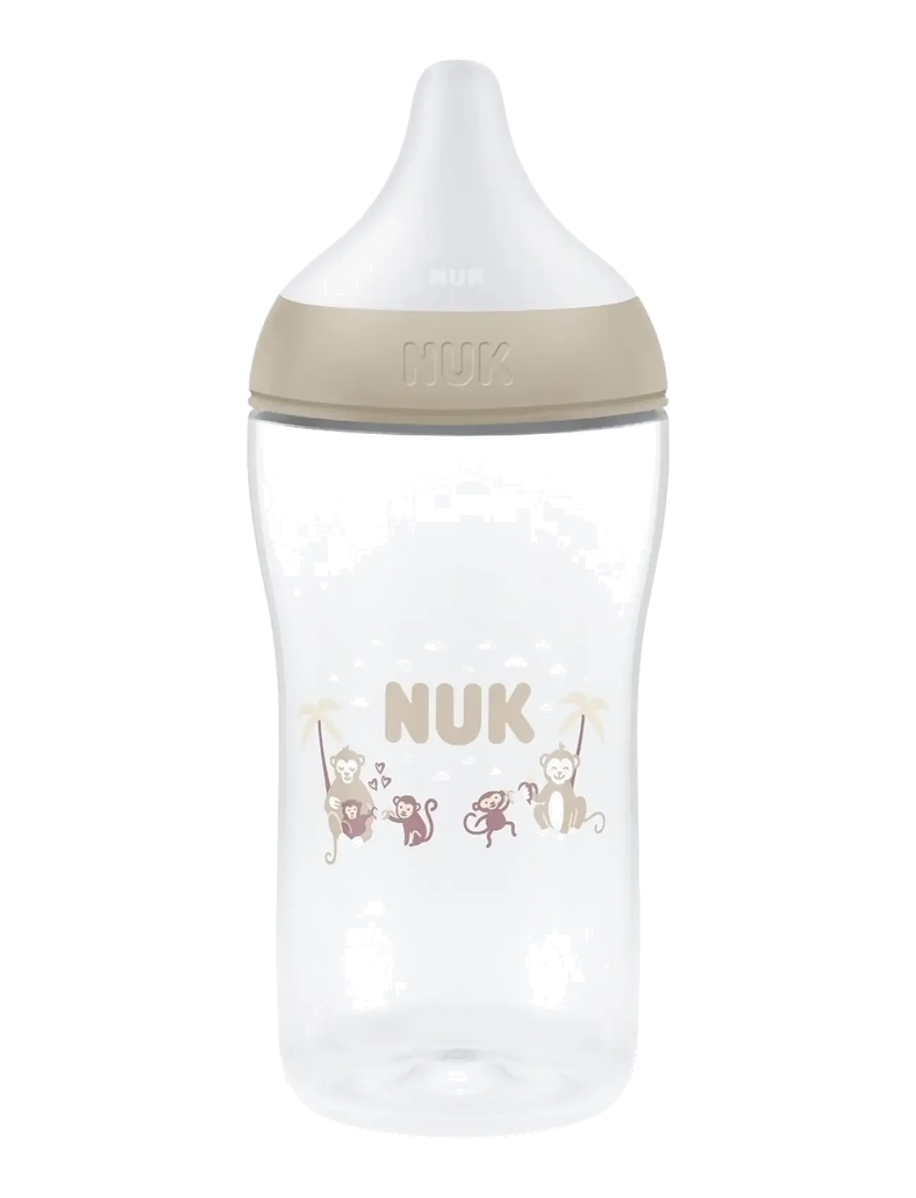 NUK Perfect Match bottle 260 ml, Monkey - NUK - MONKEY / beige