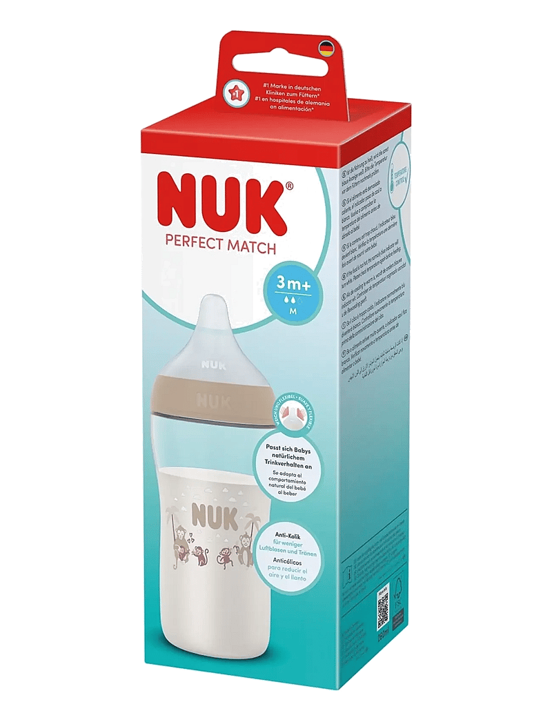 NUK - Perfect Match bottle 260 ml, Monkey - babyflaschen - monkey - 1