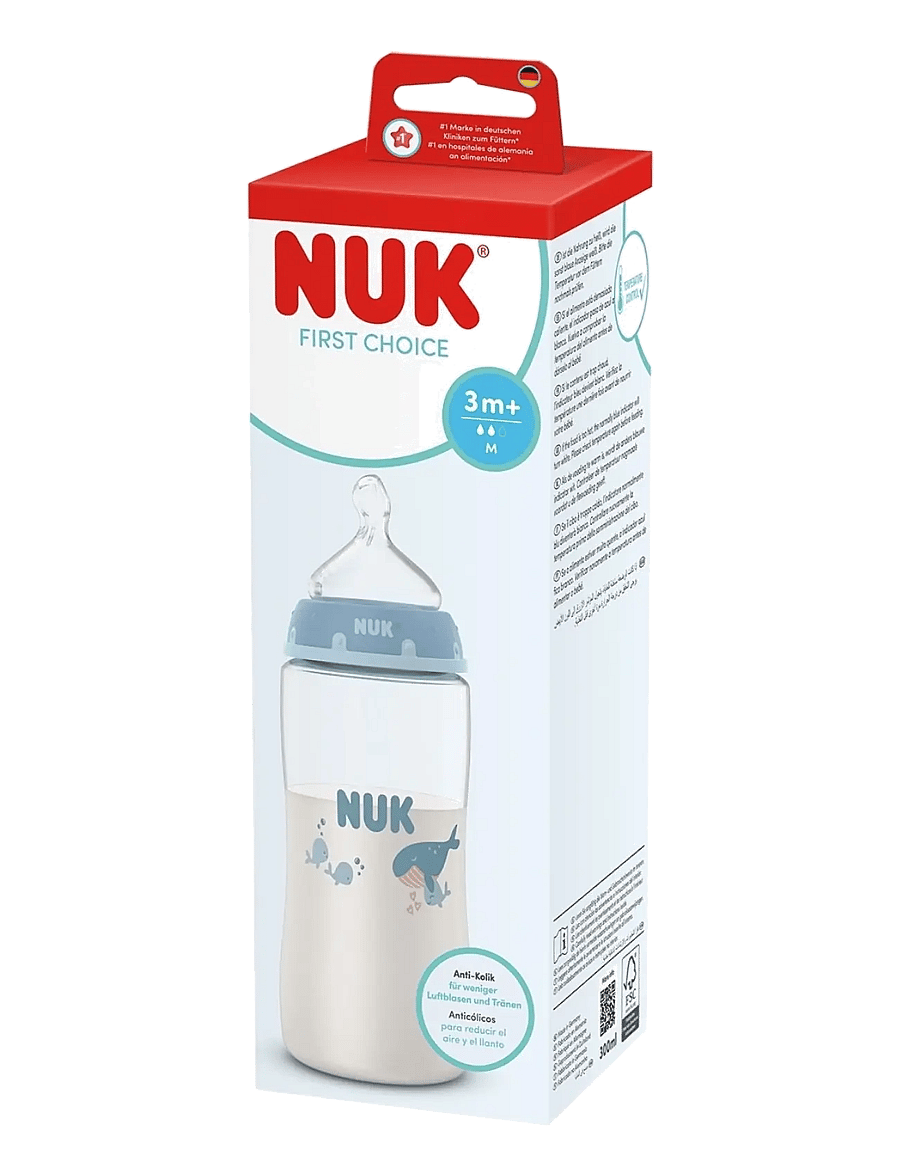 NUK - First Choice bottle 300 ml, Whale - babyflessen - whale - 1