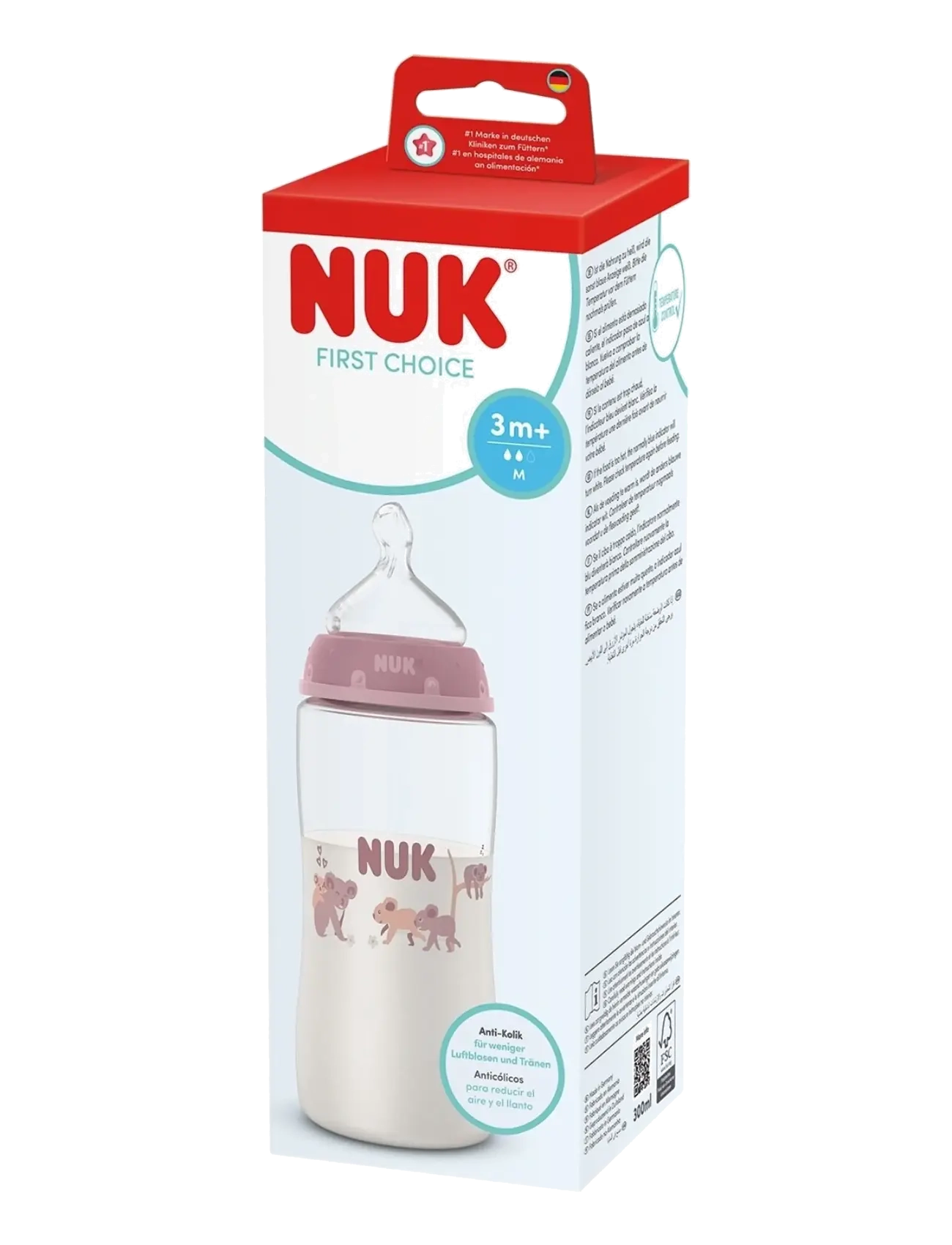 NUK - First Choice bottle 300 ml, Koala - sutteflasker - koala - 1