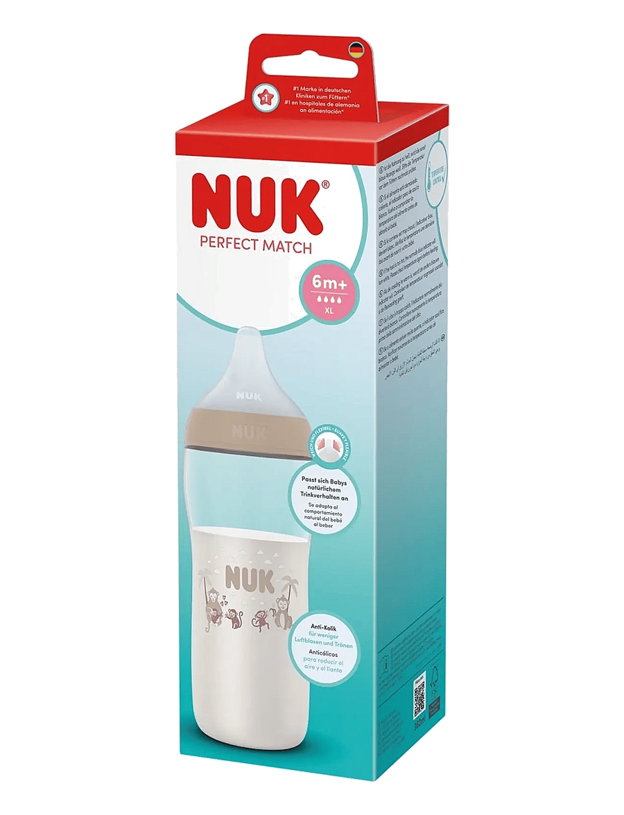 NUK - Perfect Match bottle 360 ml, Monkey - monkey - 1