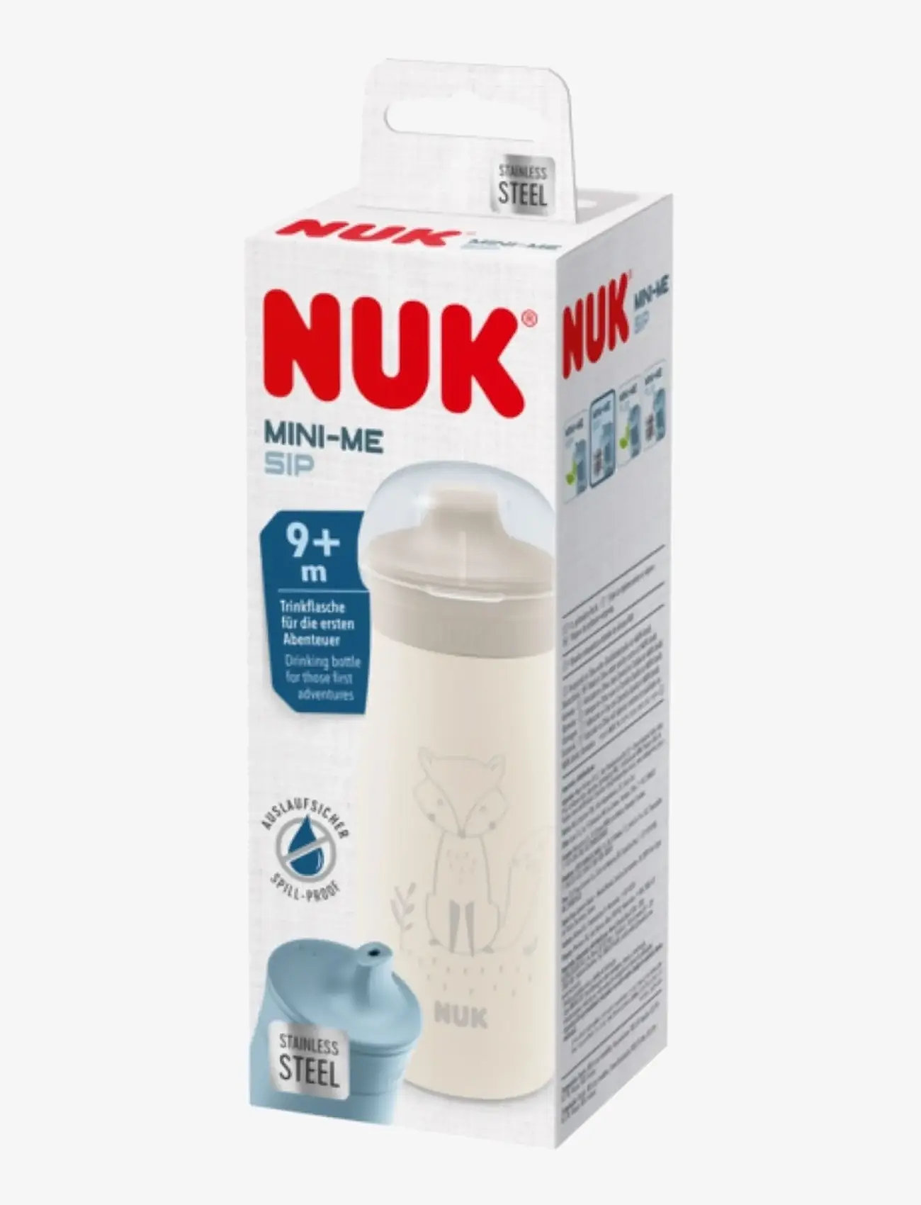 NUK - Mini-Me Sip Steel 300 ml, Fox - tudkopper - fox - 1