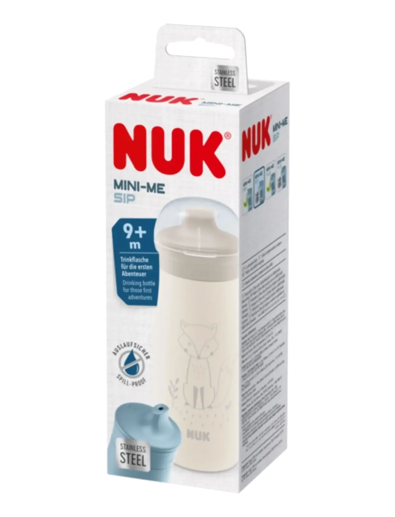 NUK - Mini-Me Sip Steel 300 ml, Fox - schnabeltassen - fox - 1