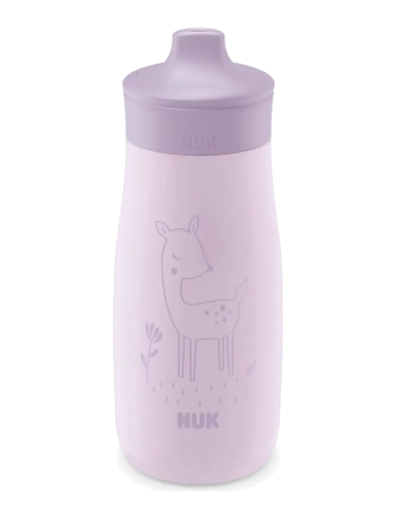 NUK Mini-Me Sip Steel 300 ml, Deer, 300 ml, Purple, Fodring Af Baby > Suttekopper, Børn