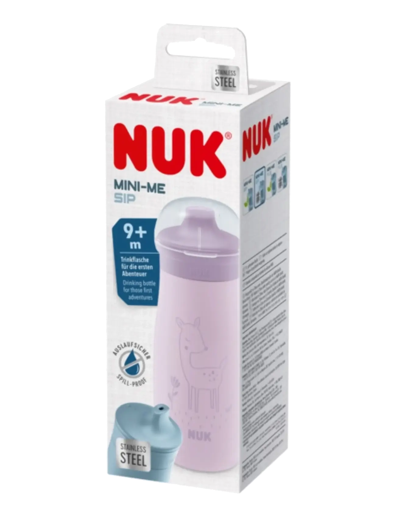 NUK - Mini-Me Sip Steel 300 ml, Deer - deer - 1