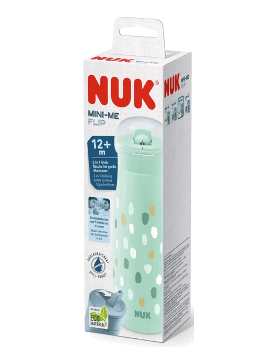 NUK - Mini-Me Flip 450 ml, Mint Dots - pipmuggar - mint dots - 1
