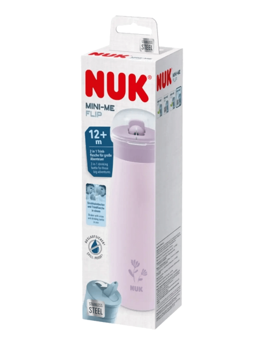NUK - Mini-Me Flip Steel 500 ml, Flower - tudkopper - flower - 1