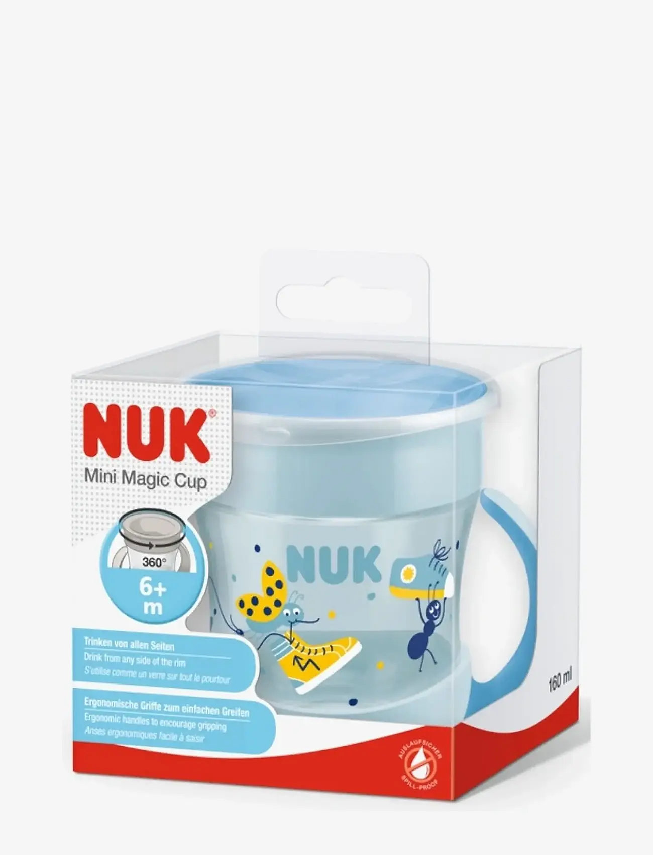NUK - Evolution Mini Magic Cup, Blue - sippy cups - blue - 1