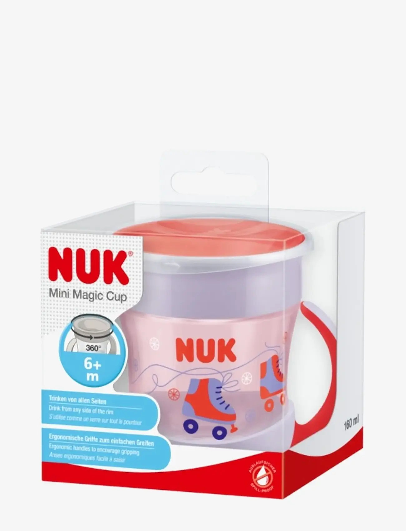 NUK - Evolution Mini Magic Cup, Red - tudkopper - red - 1