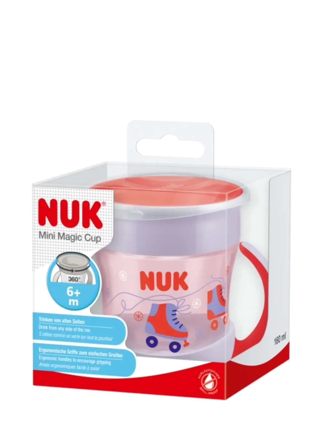 NUK - Evolution Mini Magic Cup, Red - tudkopper - red - 1