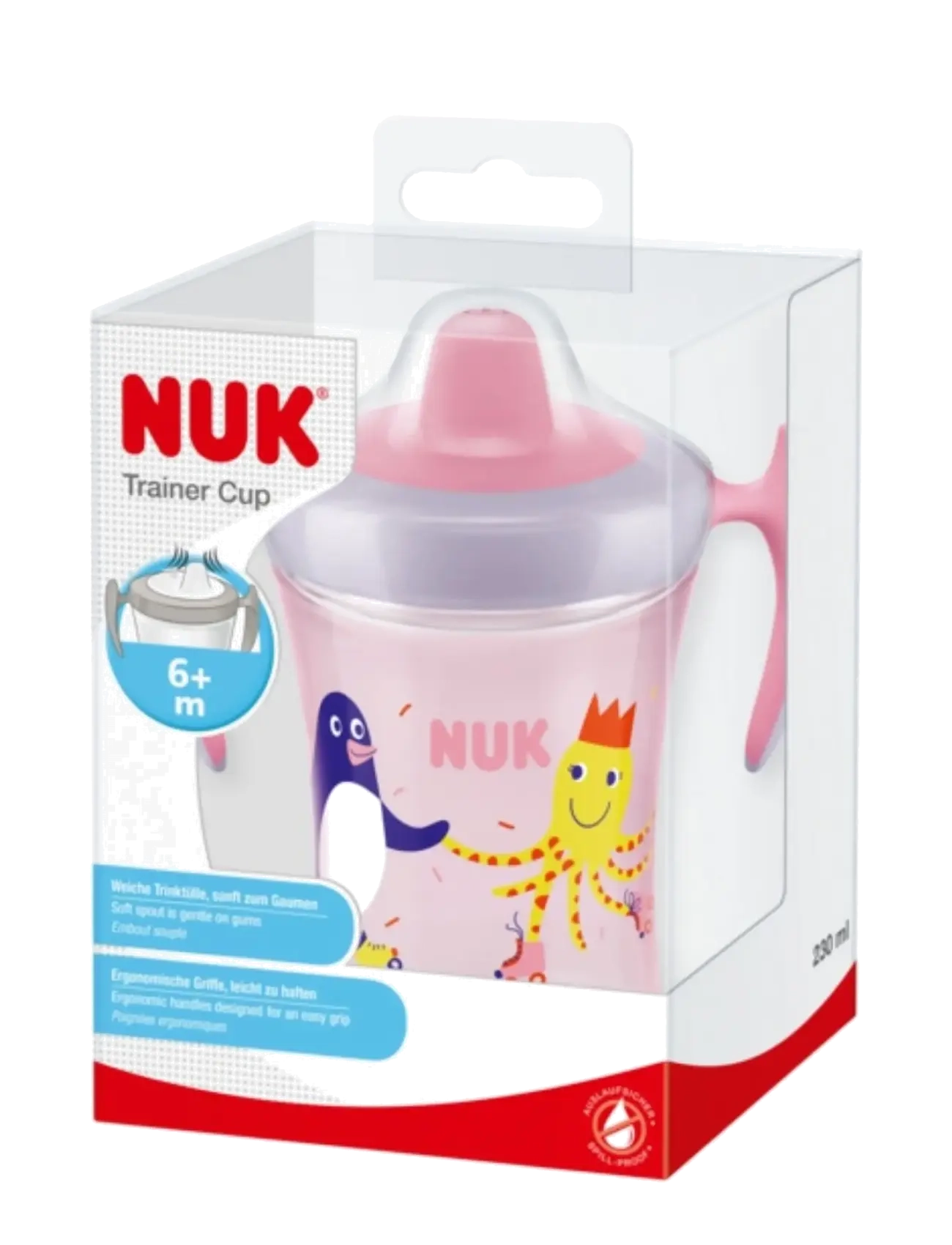 NUK - Evolution Trainer Cup,  Red - sippy cups - red - 1