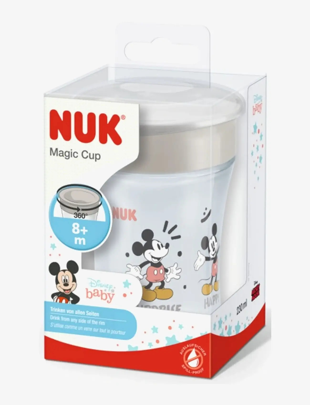 NUK - Magic Cup Mickey, Grey - tudkopper - grey - 1