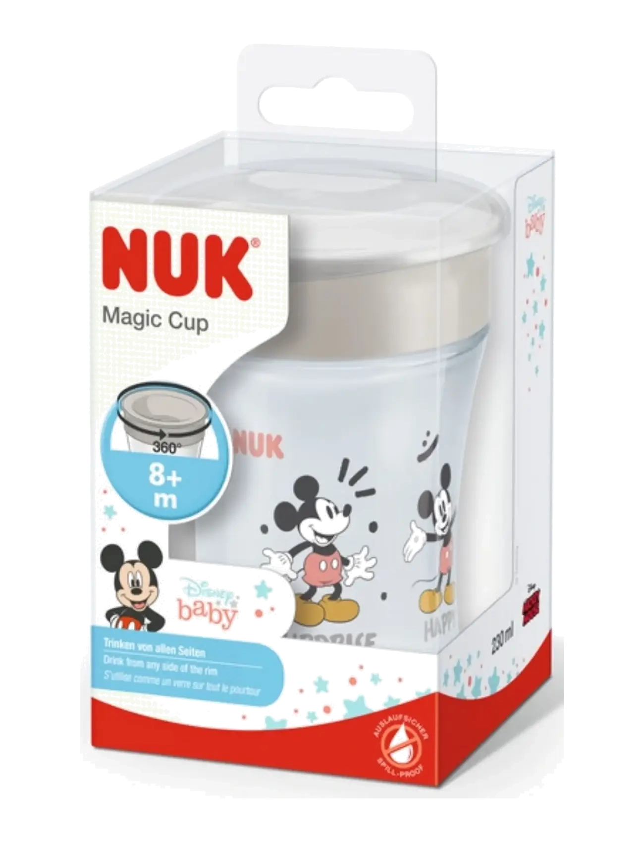 NUK - Magic Cup Mickey, Grey - gobelets à bec - grey - 1