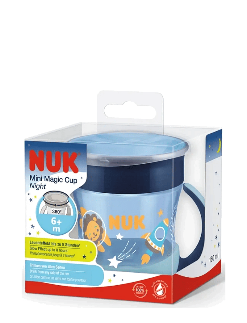 NUK - Evolution Mini Magic Cup GITD, Blue - tudkopper - blue - 1