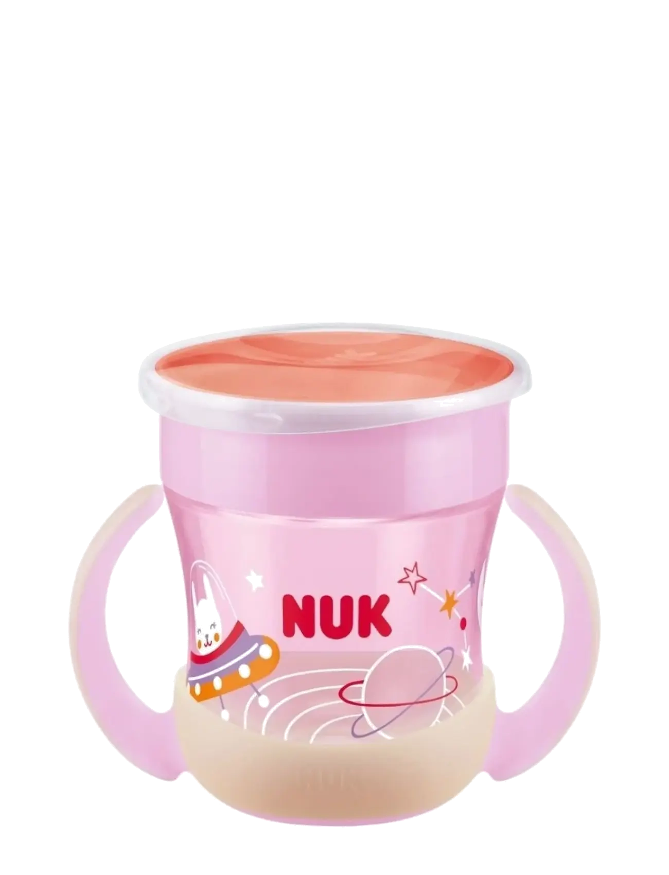NUK Evolution Mini Magic Cup Gitd, Pink, Mini Magic Træningskop, Pink, Str: 160 ML