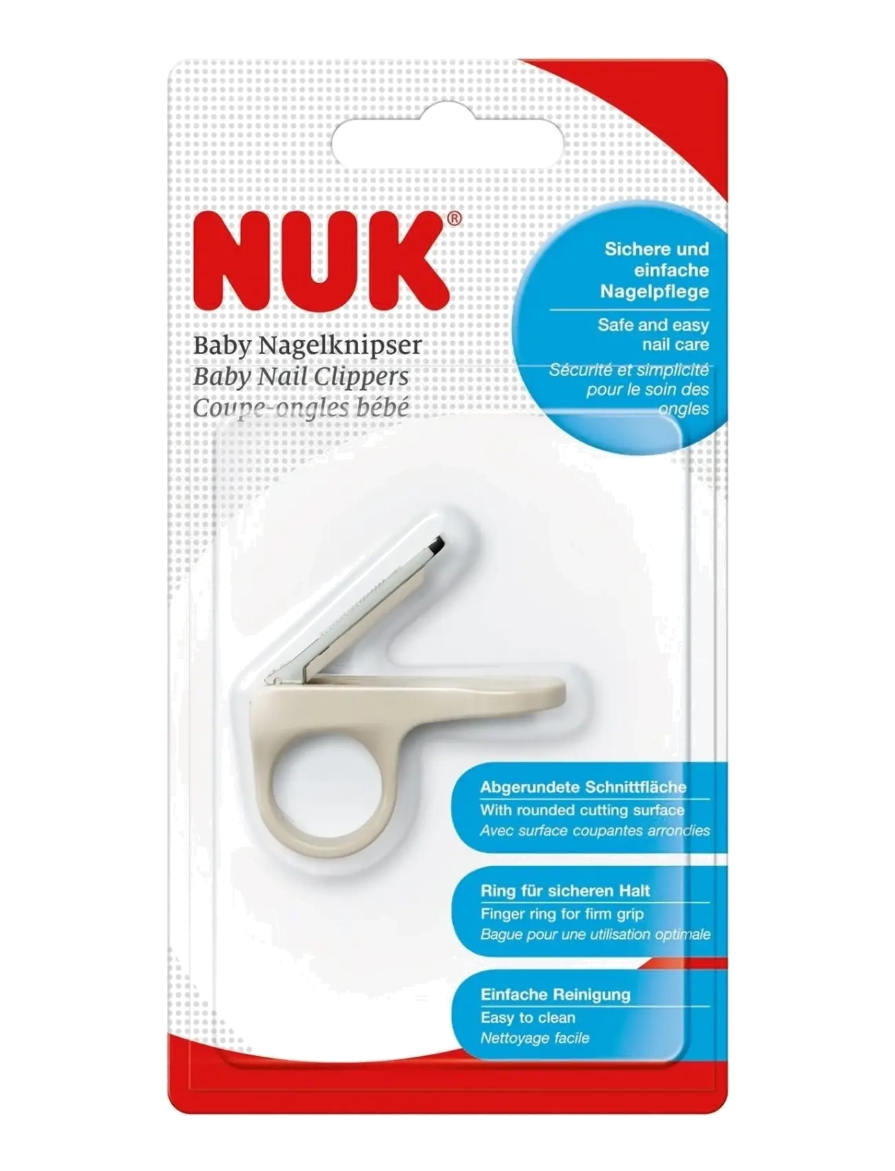 NUK - Baby Nail Clipper - nagelschere & nagelfeile - beige - 1