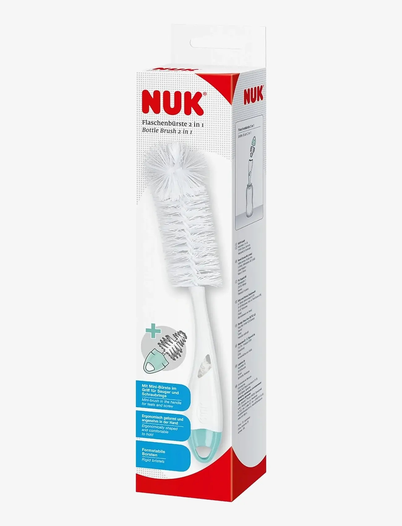 NUK - Bottle Brush 2in1 - accessories - white - 1
