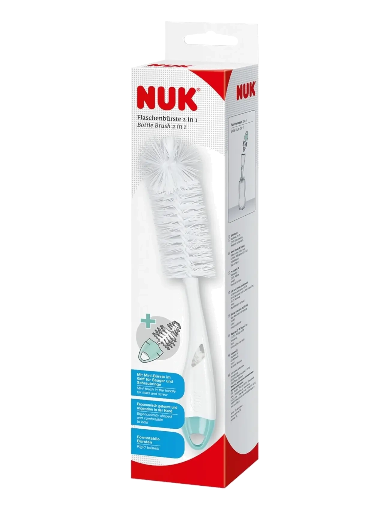 NUK - Bottle Brush 2in1 - accessories - white - 1