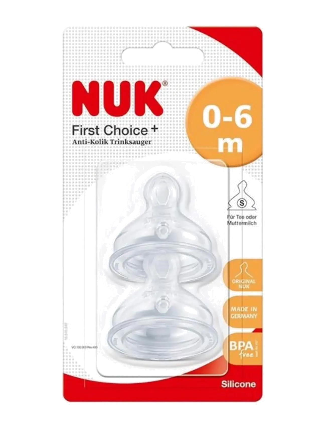 NUK - First Choice+ teat size M, 0-6 months - accessoires - neutral - 1