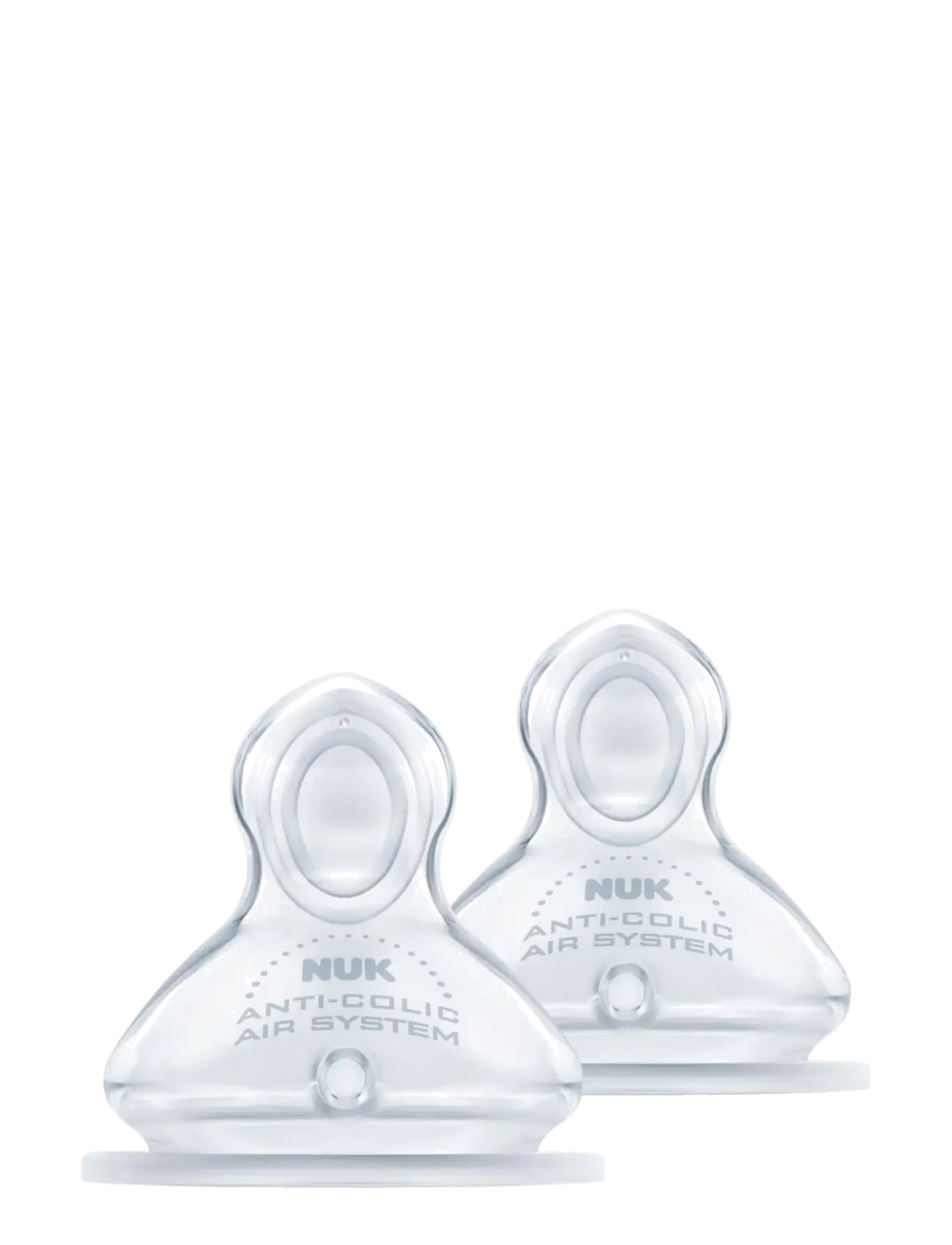 NUK First Choice+ Teat Size M 6-18 Months, Anti-Kolik Sutteflaske Sut, Grå, Str: 6-18MONTHS