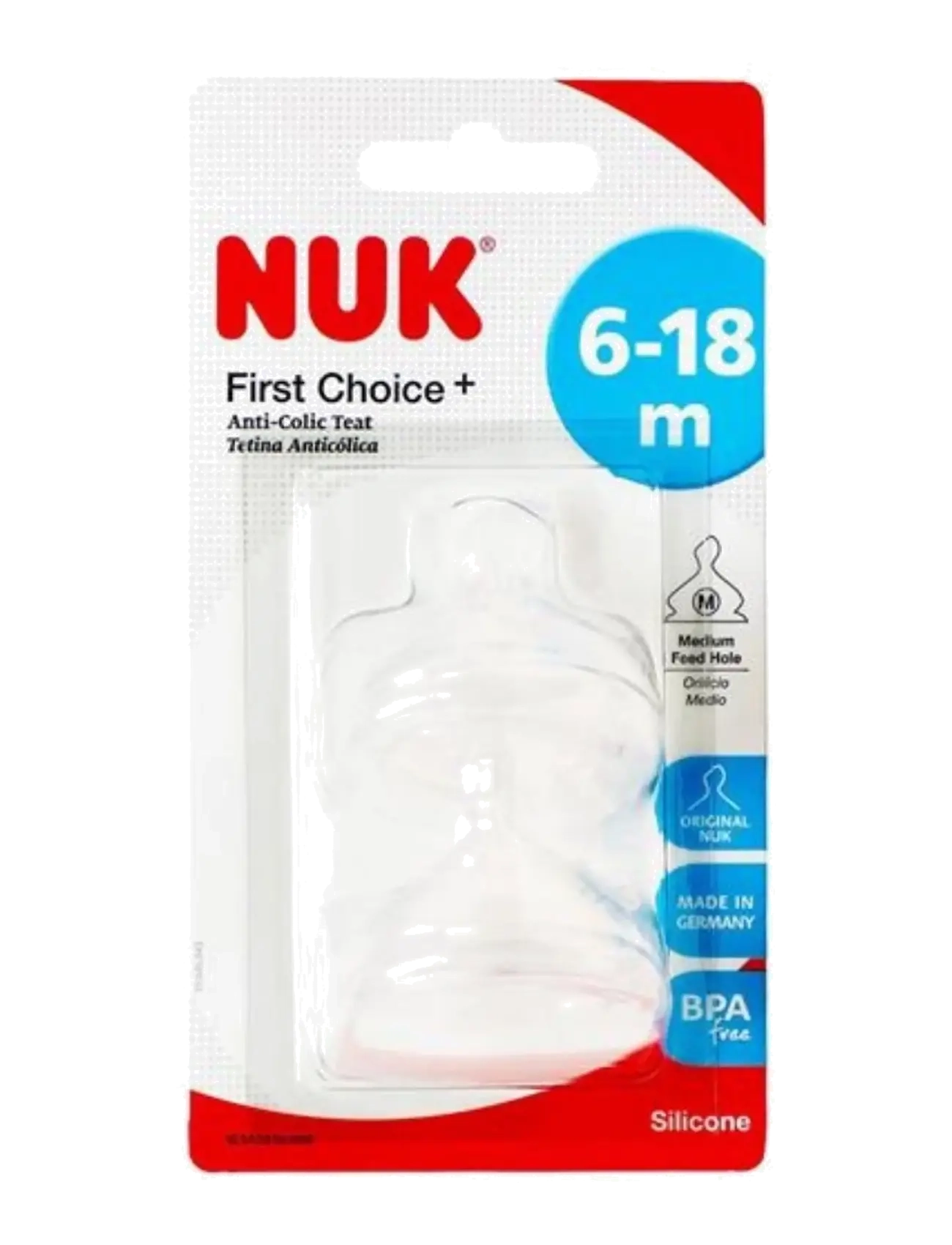 NUK - First Choice+ teat size M 6-18 months - accessories - neutral - 1