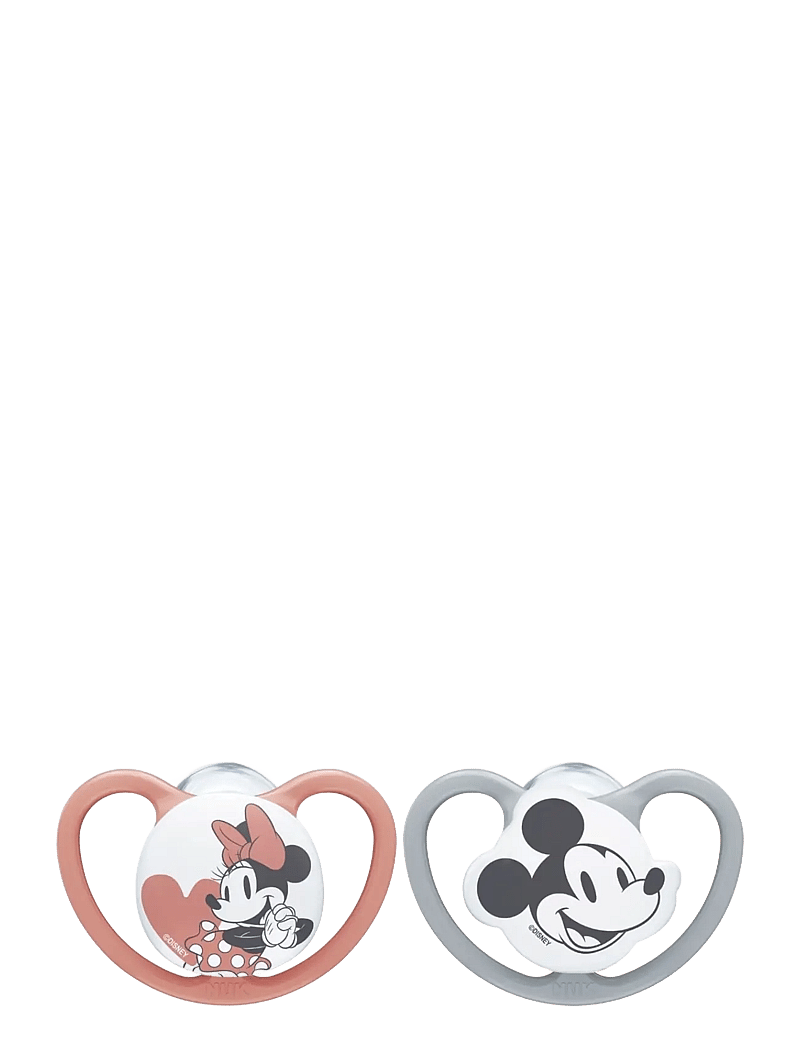 NUK - Space pacifier Mickey Red/Grey, size 0-6 months - schnuller - red/grey - 1