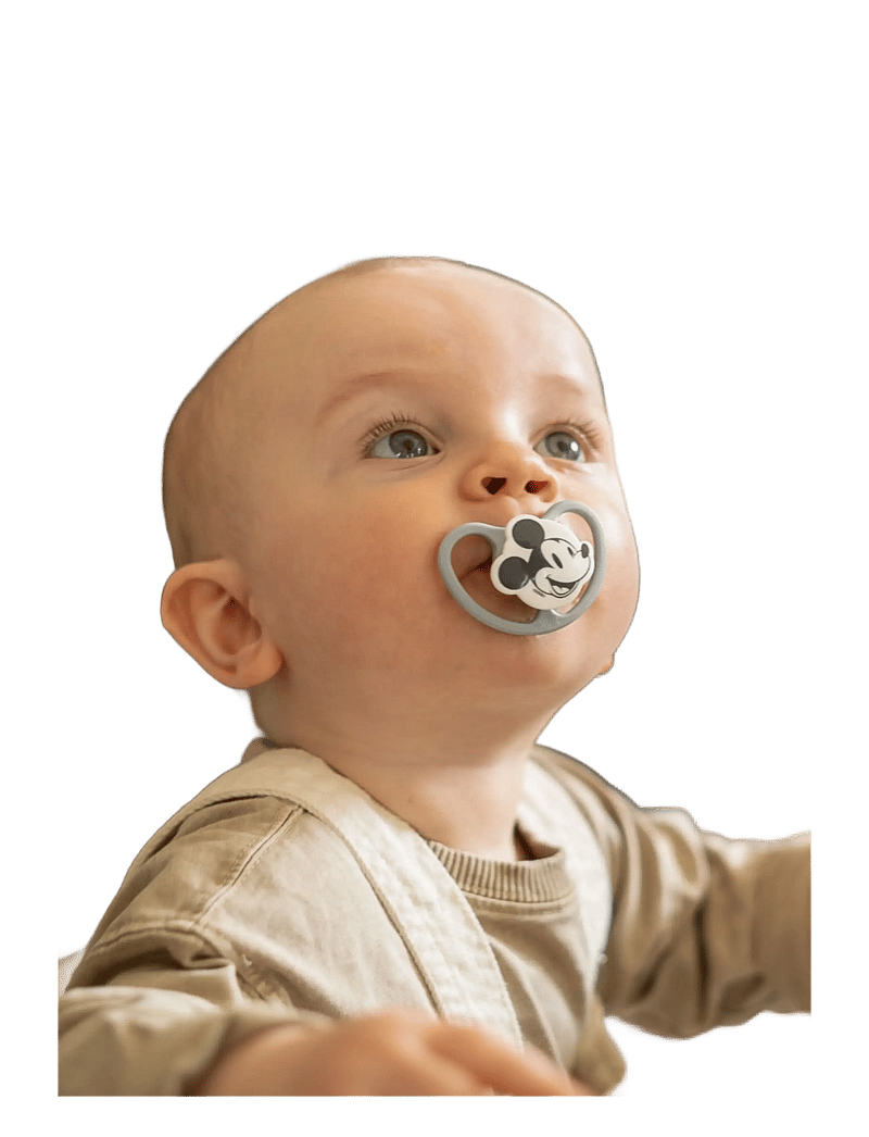 NUK - Space pacifier Mickey Red/Grey, size 0-6 months - schnuller - red/grey - 2