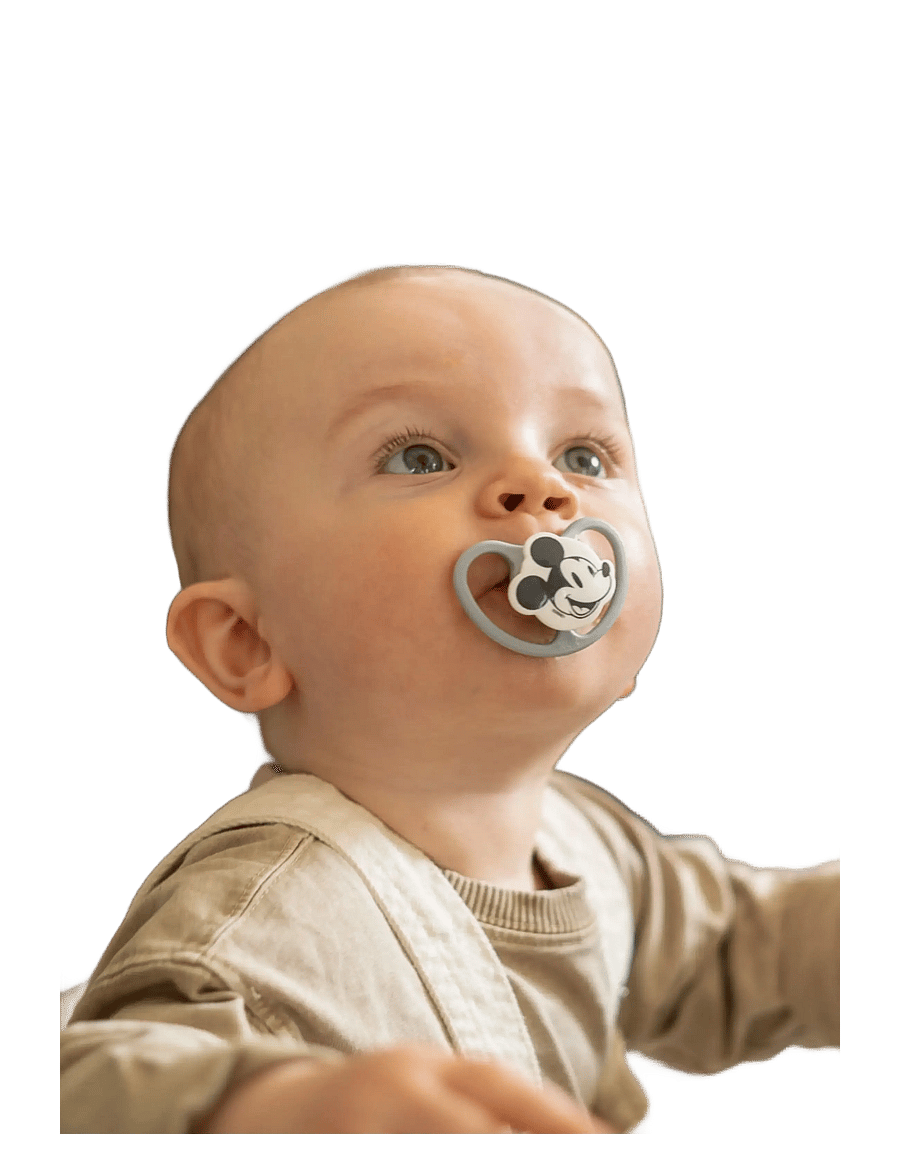 NUK - Space pacifier Mickey Red/Grey, size 0-6 months - lutid - red/grey - 2