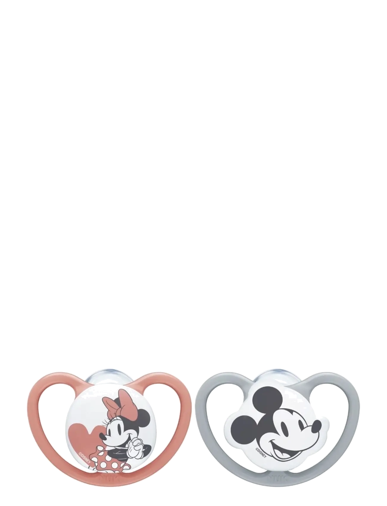 Nuk Silikonsmokk Str 2 Disney Mickey Space 2 Stk Grå/rød