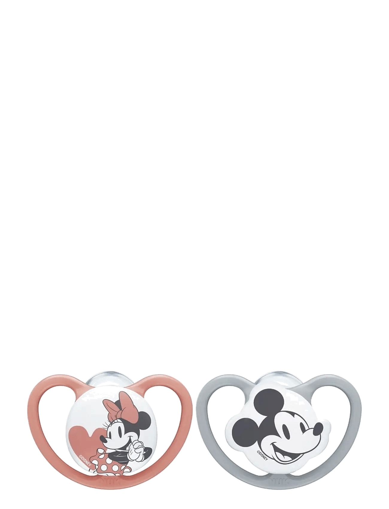 Nuk Silikonsmokk Str 2 Disney Mickey Space 2 Stk Grå/rød
