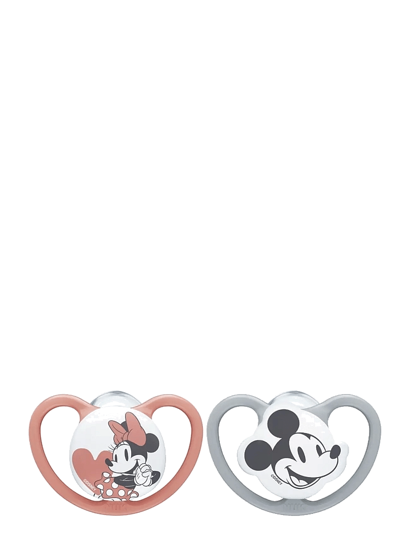 NUK - Space pacifier Mickey Red/Grey, size 6-18 months - schnuller - red/grey - 0