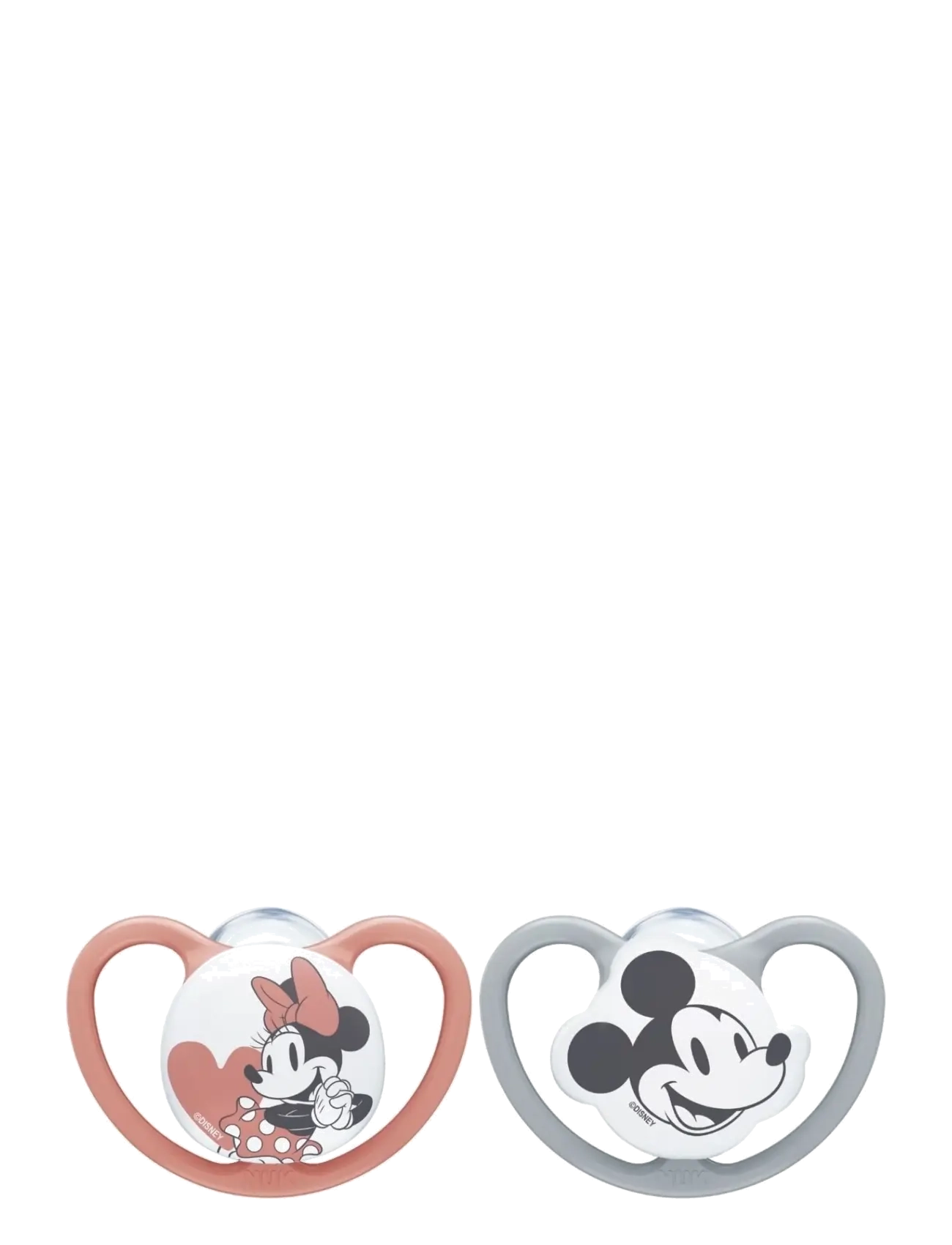 NUK - Space pacifier Mickey Grey/White, size 6-18 months - schnuller - grey/white - 1