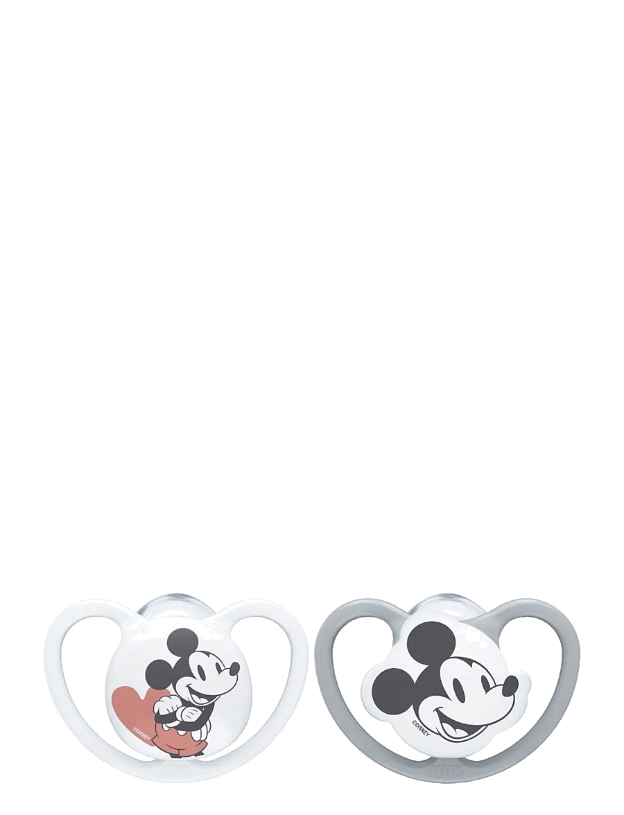 NUK - Space pacifier Mickey Grey/White, size 6-18 months - schnuller - grey/white - 2