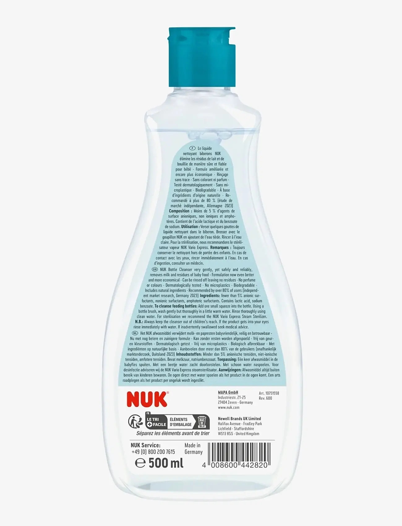 NUK - Baby Bottle Cleanser, 500 ml - accessories - neutral - 1