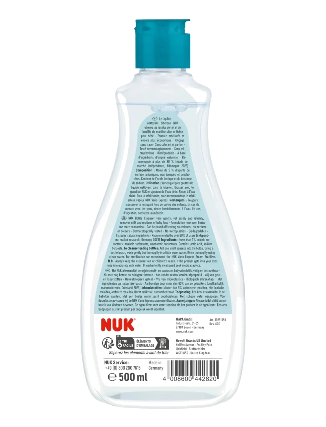 NUK - Baby Bottle Cleanser, 500 ml - accessories - neutral - 1