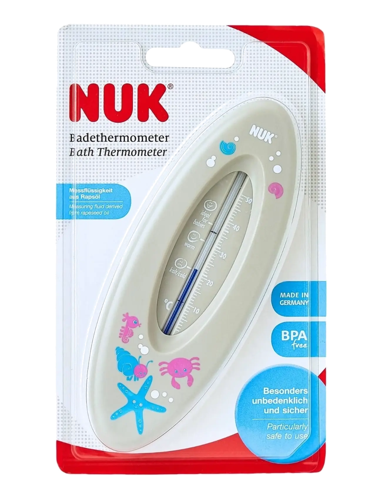 NUK - Bath Thermometer, Grey - bathtubs & accessories - grey - 1