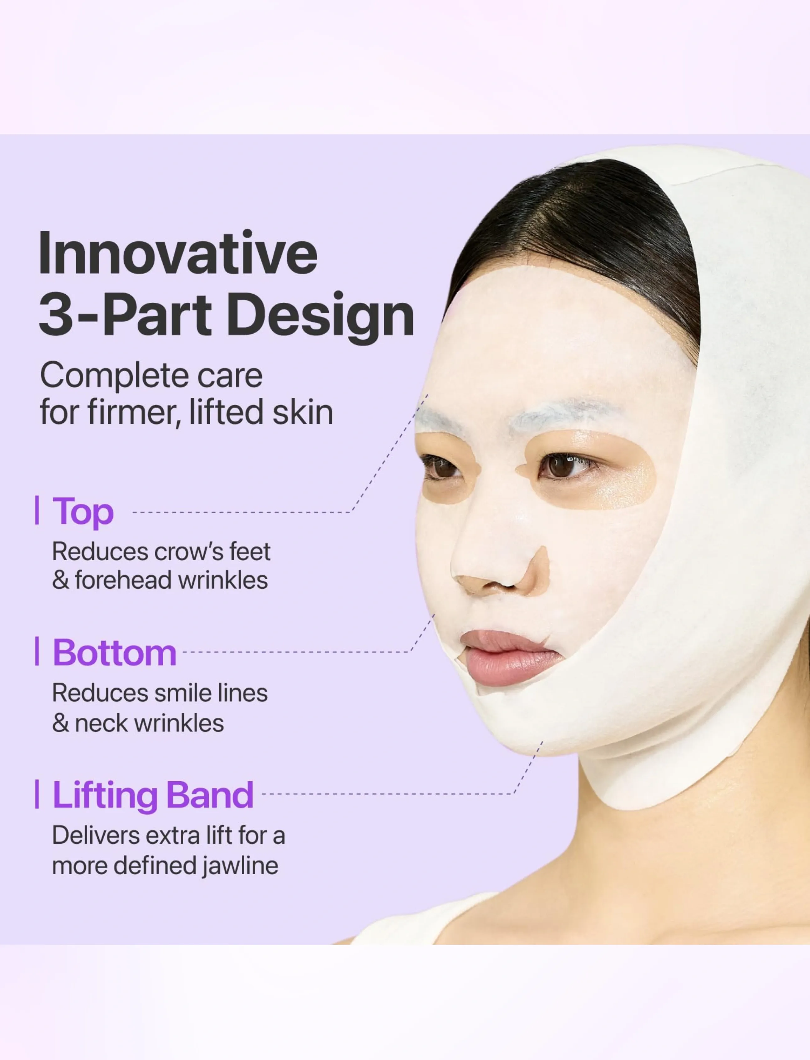 Numbuzin - No.9 NAD Bio Lifting Full Cover Facial Mask - sheet masks - clear - 5