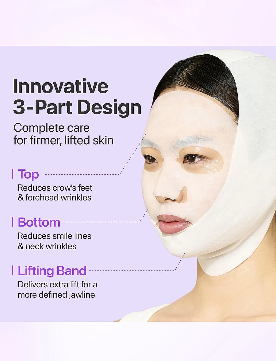 Numbuzin - No.9 NAD Bio Lifting Full Cover Facial Mask - sheet masks - clear - 5
