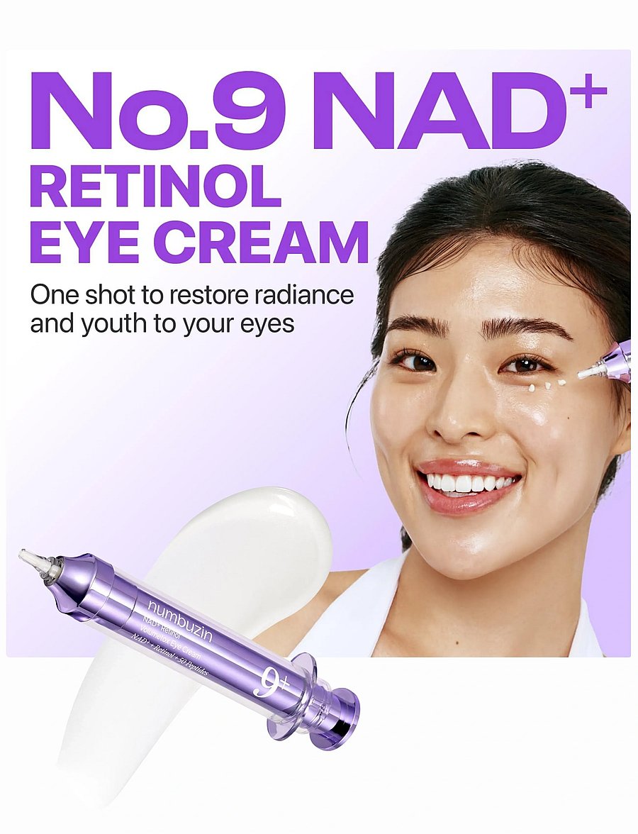 Numbuzin - No.9 NAD+ Retinol Volumetox Eye Cream - Øjencremer - clear - 0