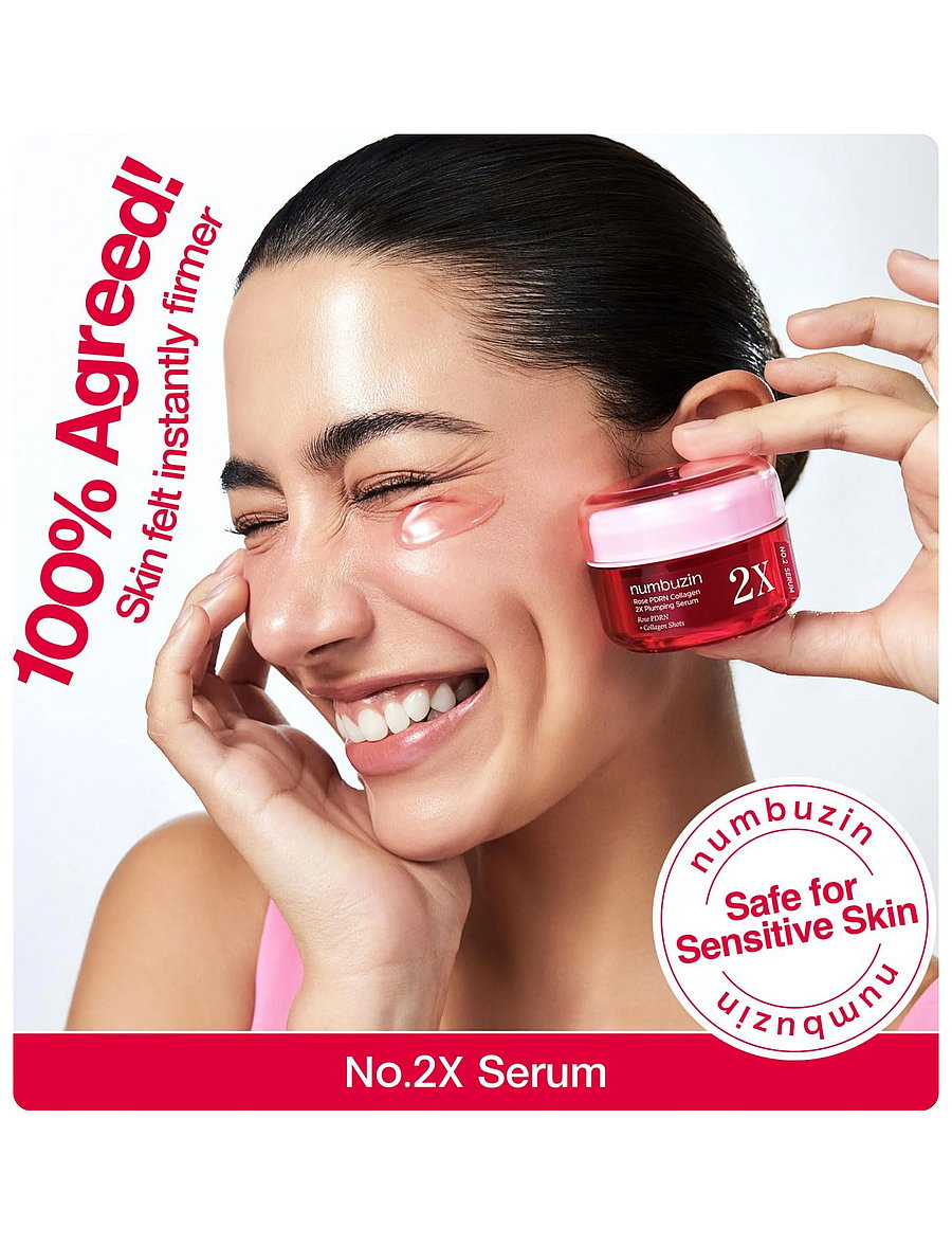 Numbuzin - No.2 Rose PDRN Collagen 2X Plumping Serum - serum - clear - 4