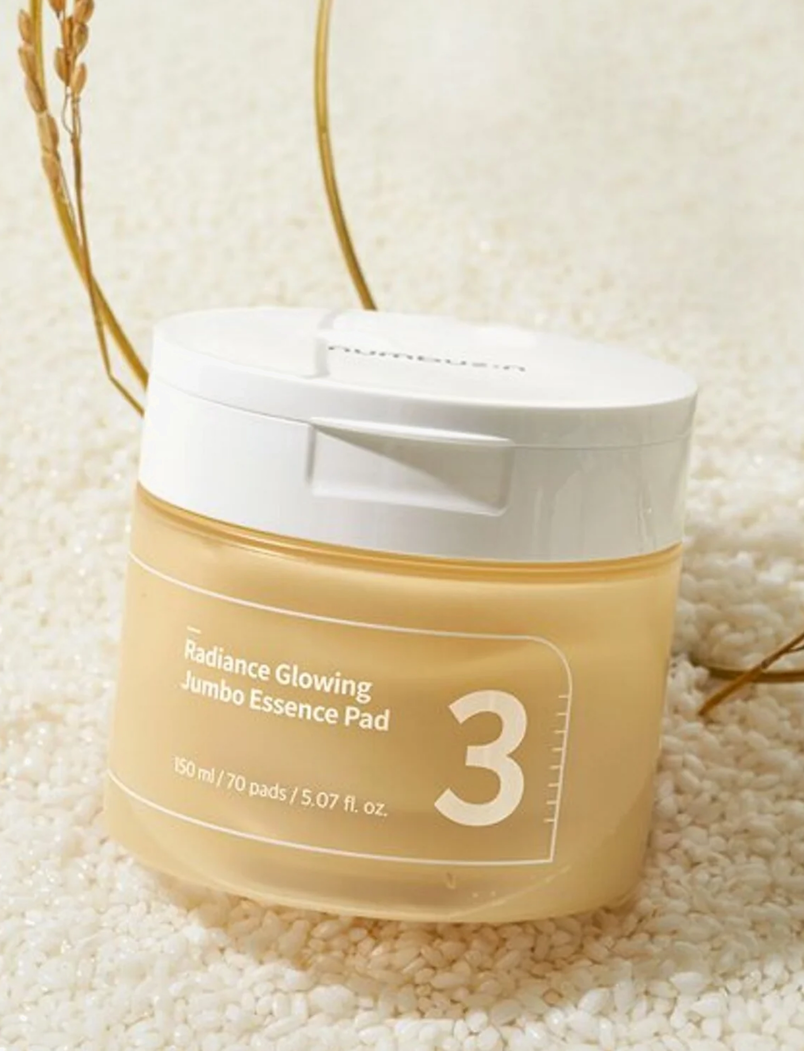 Numbuzin - No.3 Radiance Glowing Jumbo Essence Pad - ansiktsmasker - clear - 3