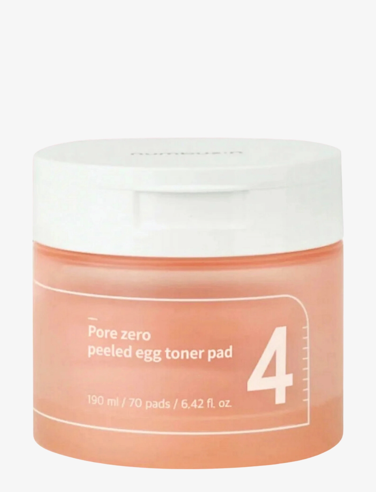 Numbuzin No.4 Pore Zero Peeled Egg Toner Pad, Toner, Nude, Str: 70 PCS